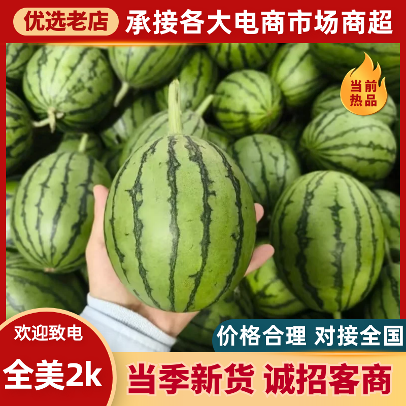 全美2k西瓜小糖丸，早春红玉，包熟包甜，诚信合作量大从优