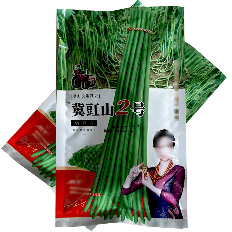 拖车头翼豇山2号豇豆种子长豆角籽200g嫩绿色肉厚基地