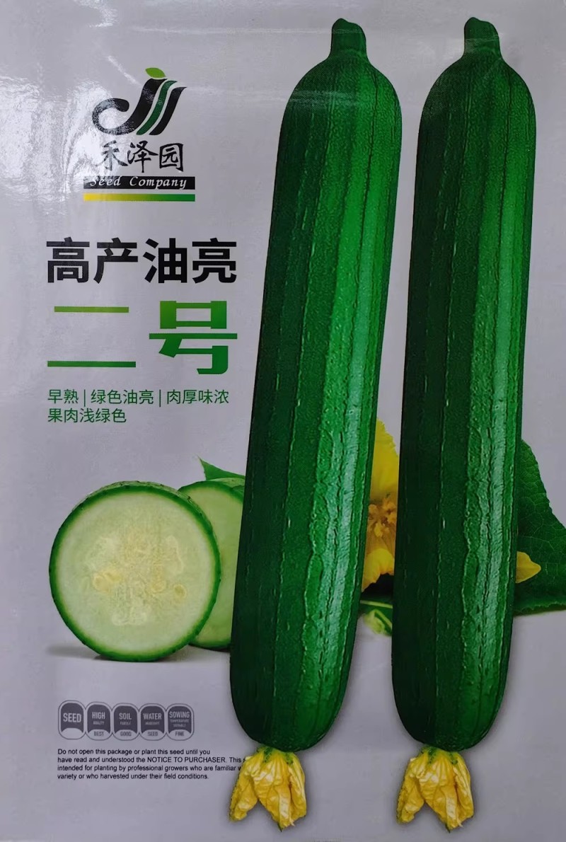 高产油亮二号丝瓜种子早熟杂交油皮丝瓜种籽鲜香味浓肉厚