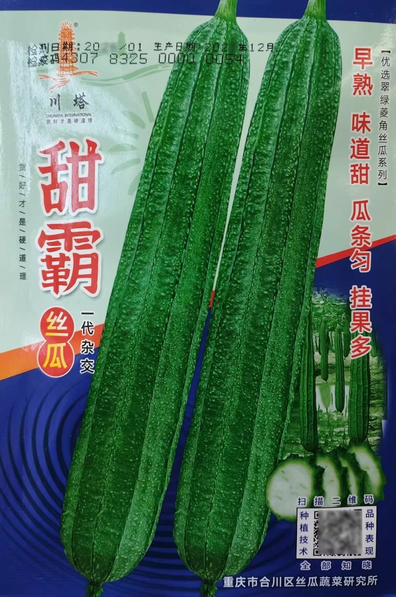 甜霸丝瓜种子优选菱角丝瓜早熟翠绿棱丝瓜种籽八棱丝瓜高产