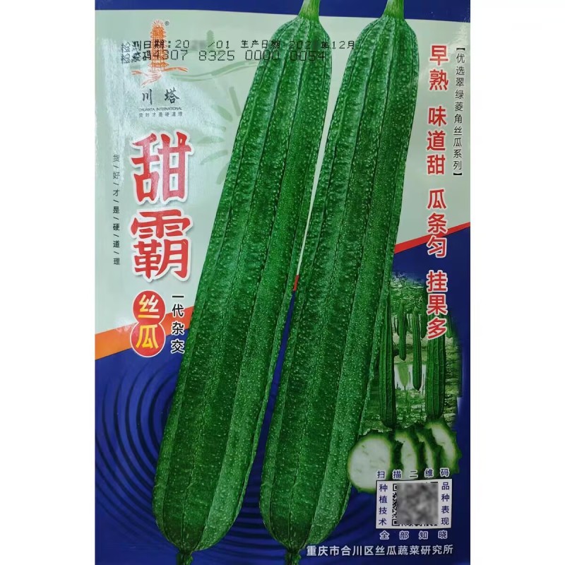 甜霸丝瓜种子优选菱角丝瓜早熟翠绿棱丝瓜种籽八棱丝瓜高产