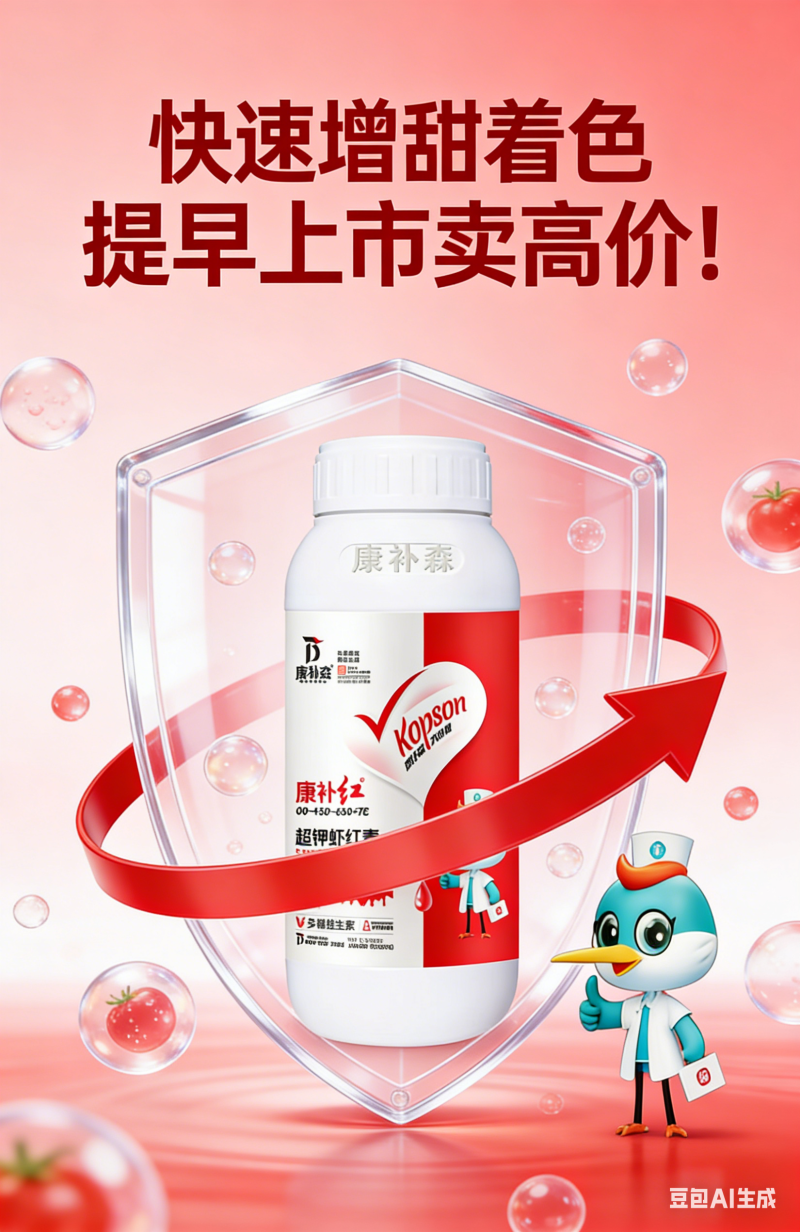 虾红素叶面肥高磷高钾着色增甜转色柑橘果树草莓催红水溶肥