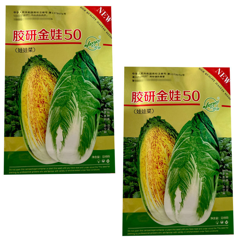 黄心娃娃菜种子胶研金娃50小白菜籽叶球叠抱大田基地
