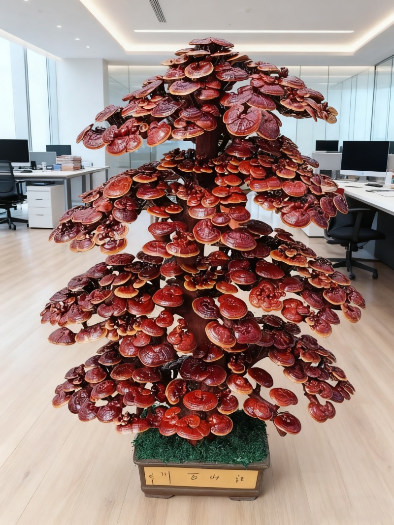 【牛商优选】灵芝盆景厂家批发灵芝盆景灵芝盆栽菌种苗