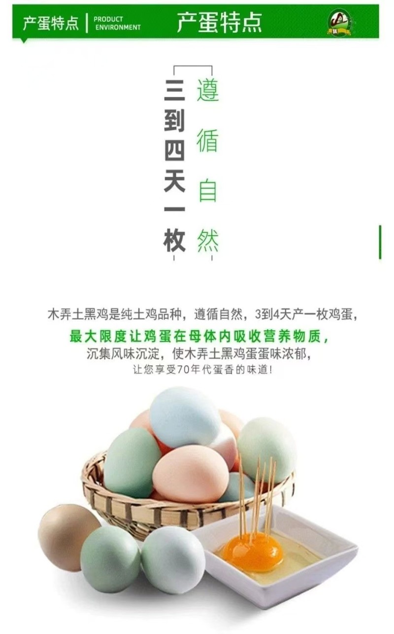 贵州农家散养正宗木弄黑鸡绿壳土鸡蛋包邮可生食正品新鲜