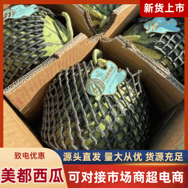 《美都西瓜》有籽美都西瓜，供应电商，市场，商超，团购