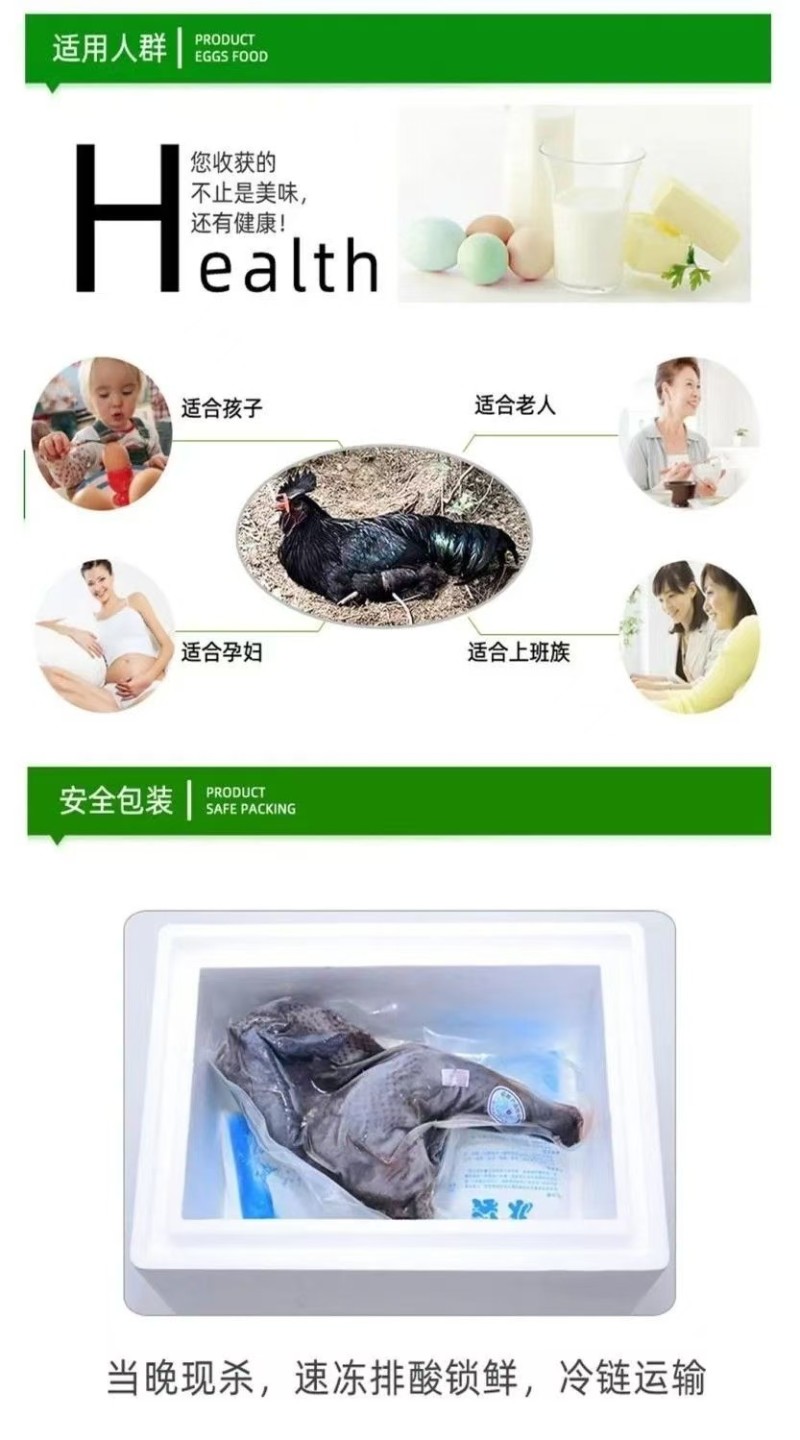 木弄黑鸡***原粮喂养保质保量对接全国量大从优