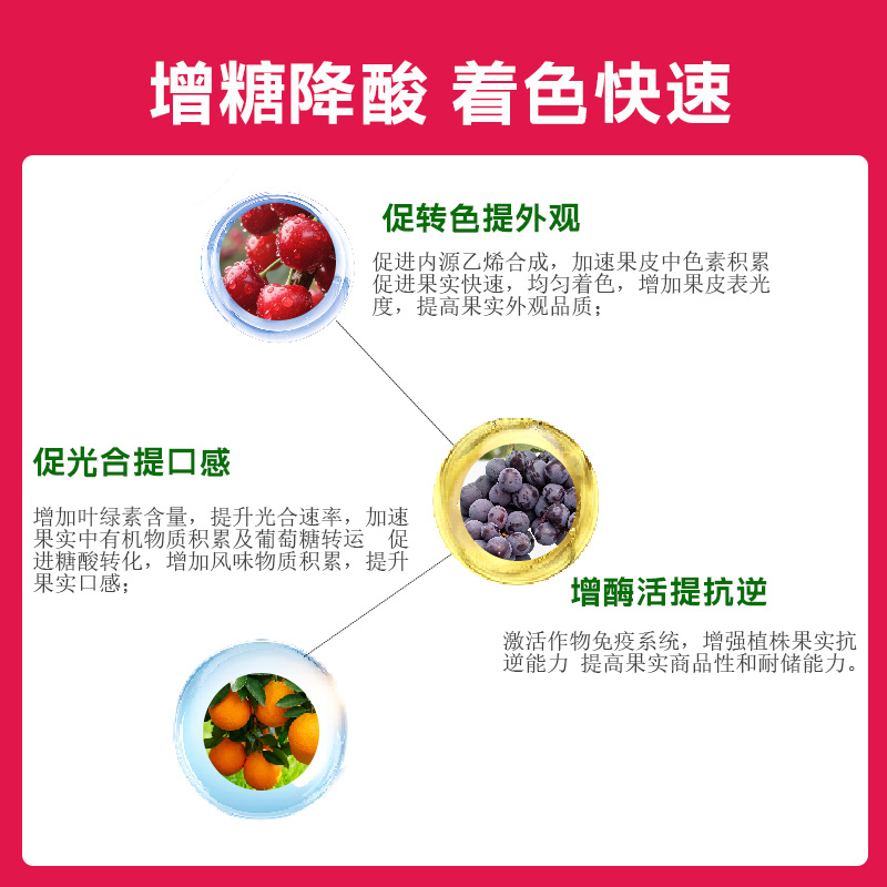 二氢茉莉酸丙脂叶面肥转色促熟降酸增甜葡萄冬枣番茄叶面肥