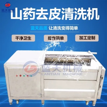 山药去皮清洗机不锈钢山药毛辊清洗机淮山药山药豆清洗设