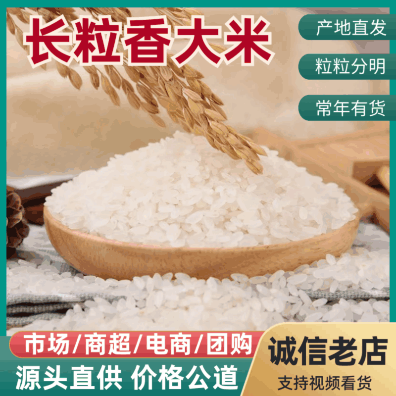 【热销】长粒香大米5斤装精品新米真空袋包邮一件代发