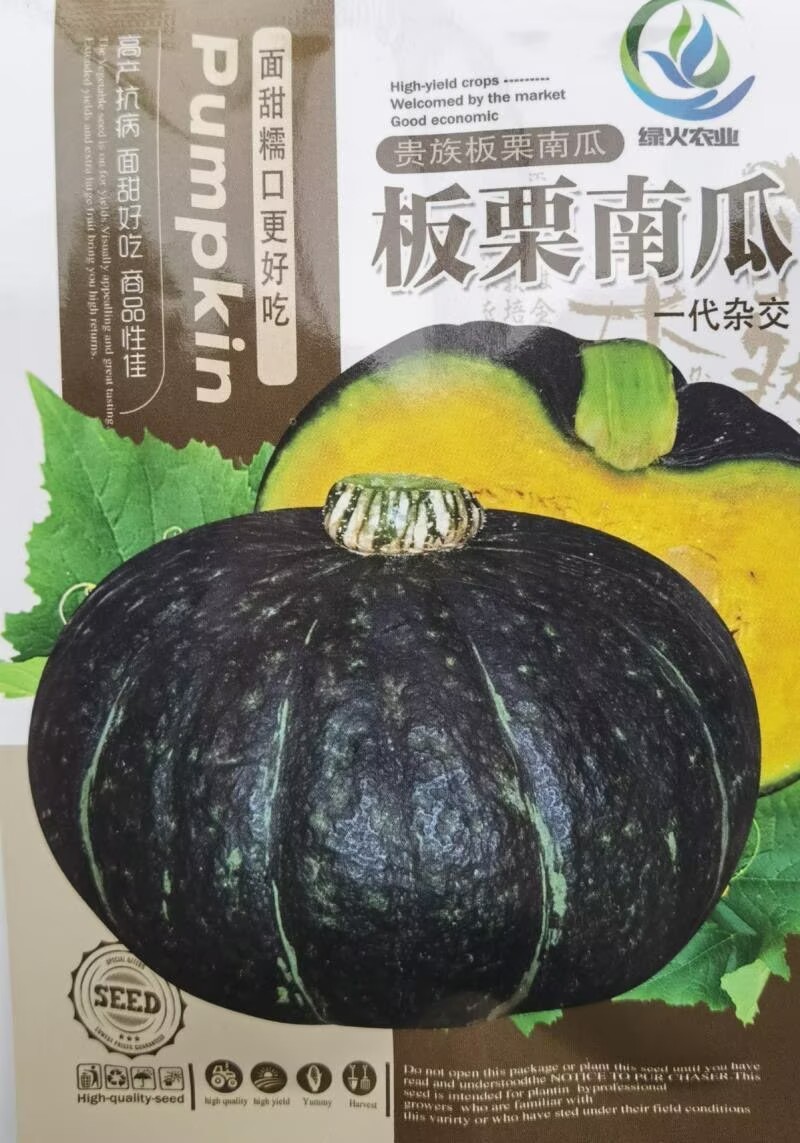 板栗南瓜种子日本贵族大贝贝瓜面甜粉糯好吃板栗南瓜蔬菜种子