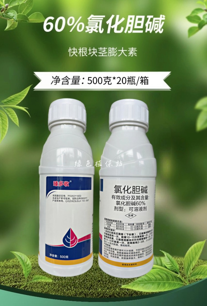 60%氯化胆碱植物生长调节剂花生马铃薯根茎膨大地下块茎膨