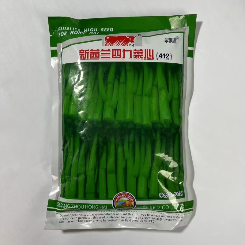 新西兰四九菜心种子粗条甜菜苔种子生长快速高产抗病基地种植