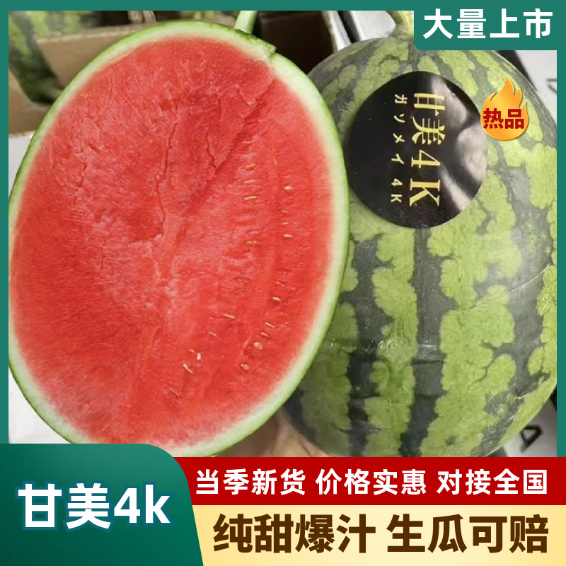 甘美4k西瓜无籽西瓜大量上市产地直发
