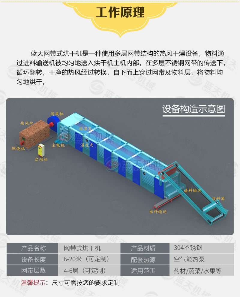 网带黄蜀葵烘干机棉花葵金花葵干燥机黄芙蓉黄花莲烘干机