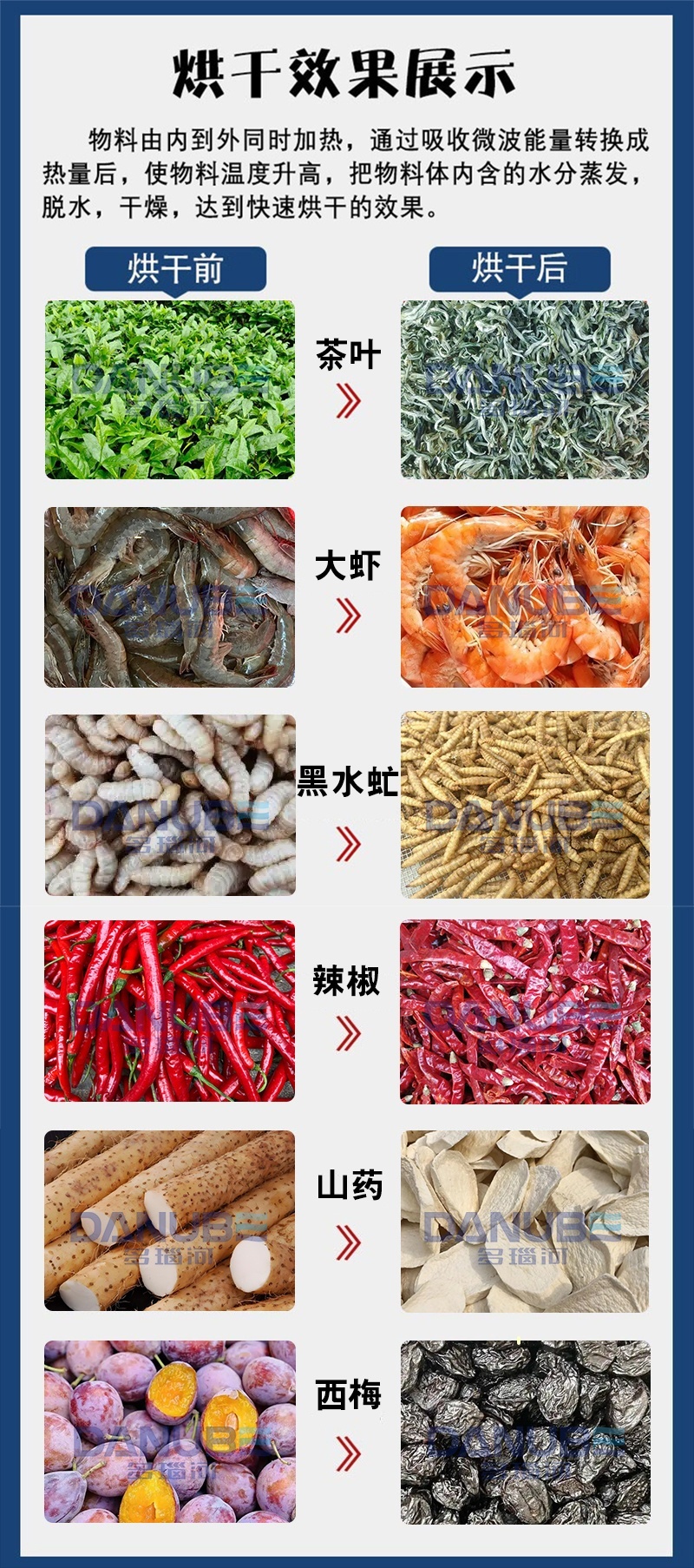 微波茶叶烘干机绿茶杀青烘干提香生产线红茶龙井茶烘烤设备