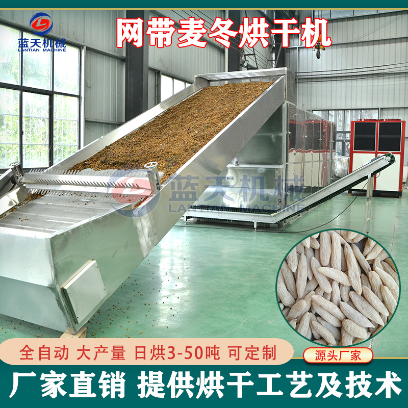 网带麦冬烘干机麦门冬川麦冬寸冬烘干设备麦冬烘烤机