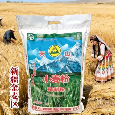 小麦面粉新疆优质冬麦制作厨房餐厅通用中筋商用营养健康面