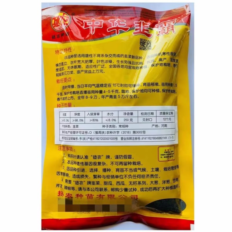 中华韭霸韭菜种子冬季不休眠耐寒宽叶黑绿叶白根韭菜种子籽孑