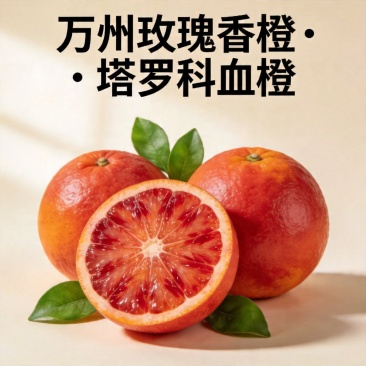 万州玫瑰香橙正宗塔罗科血橙晚熟血橙地标产品