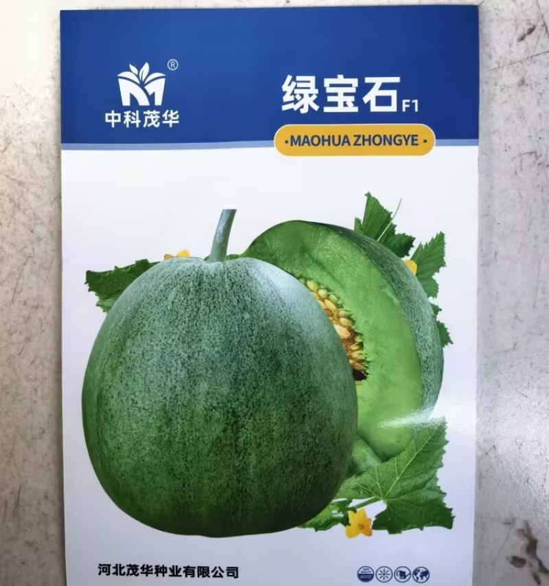 正宗绿宝甜瓜种子绿宝石香瓜种子糖度18薄皮绿皮绿肉甜瓜种