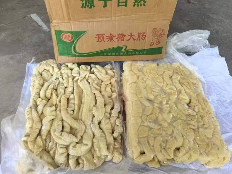 山东沂南县厂区直发一二级生大肠原色\漂色大肠整吨起售