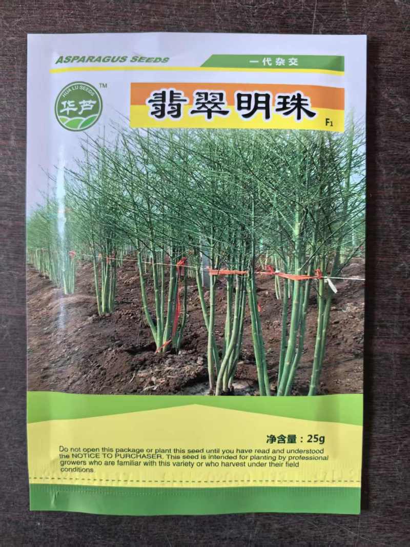 翡翠明珠芦笋种子杂交一代高产25克绿芦笋种子