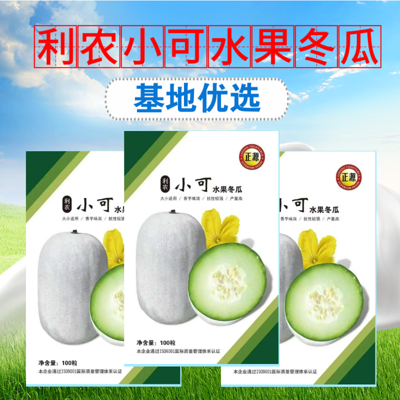 【正源】正宗利农小可水果冬瓜种子香芋冬瓜白粉皮迷你小冬瓜