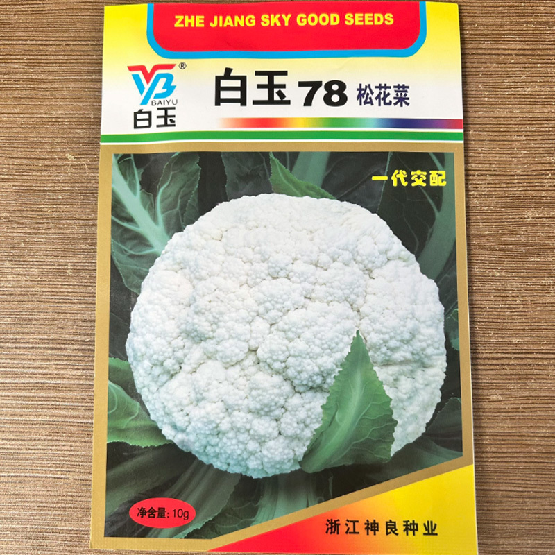 白玉65天70天78天青梗松花菜种子秋季耐热花椰菜种籽