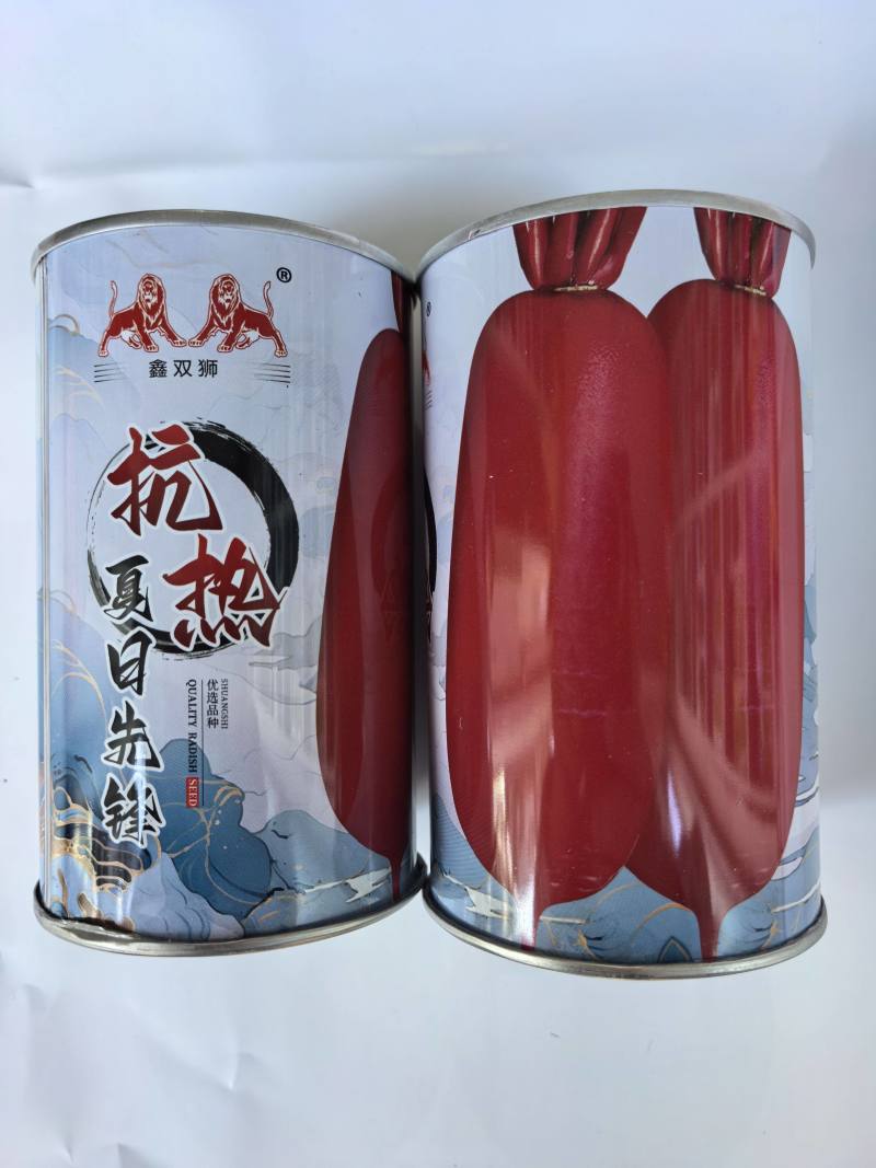 杂交大红袍萝卜种子抗热夏日先锋红皮白肉夏秋水果红萝卜种子