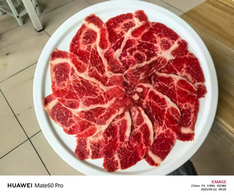 雪花上脑芯，原切猪上脑芯，自助烤肉火锅食材