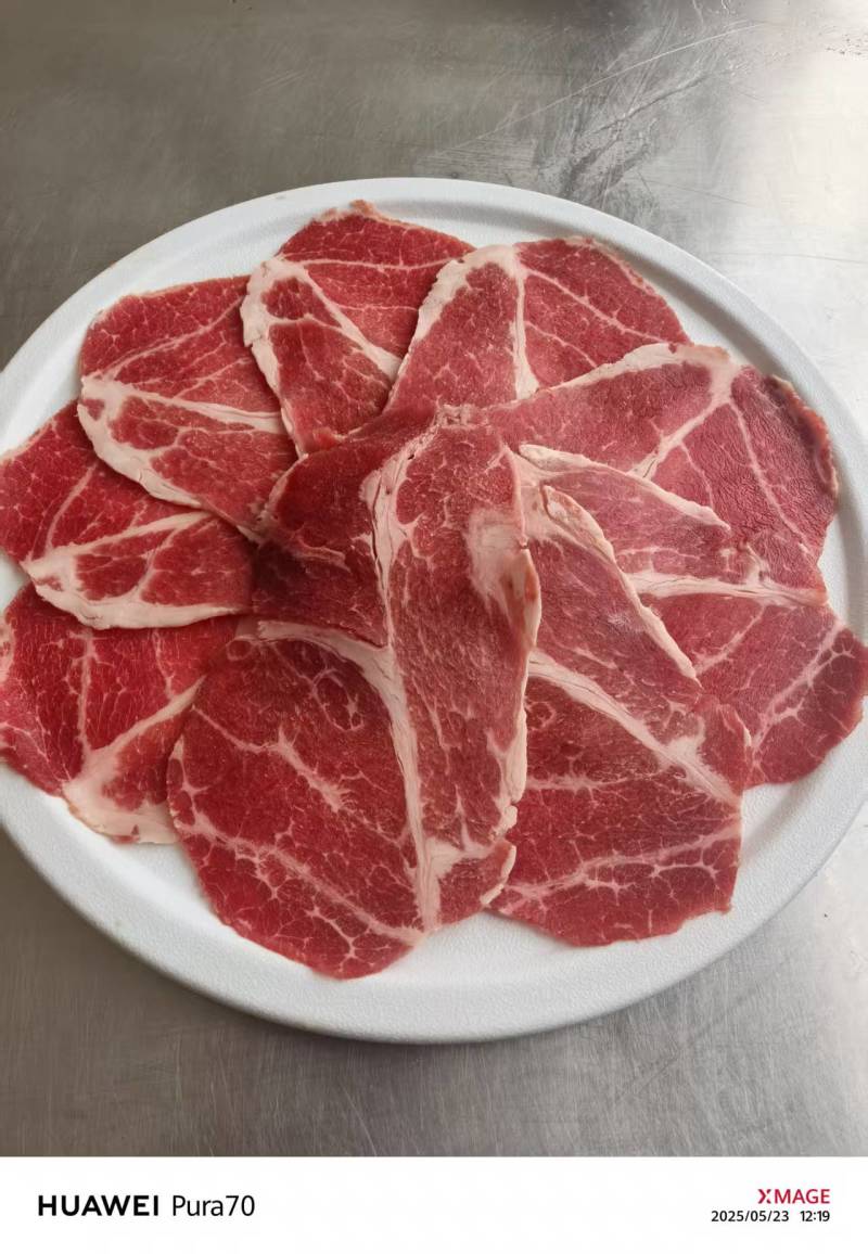 雪花上脑芯，原切猪上脑芯，自助烤肉火锅食材