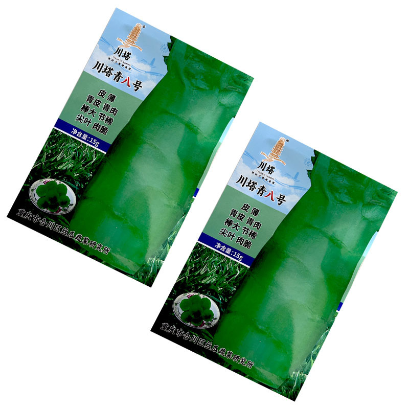 川塔青八号青皮青肉尖叶莴笋种子15g皮薄棒大大田基地型