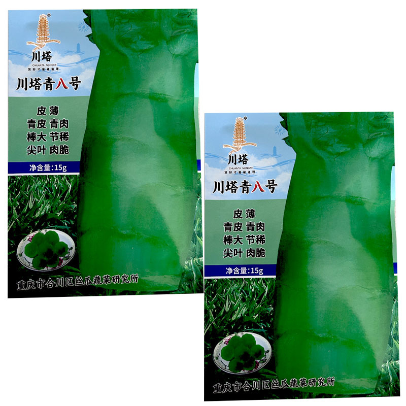 川塔青八号青皮青肉尖叶莴笋种子15g皮薄棒大大田基地型