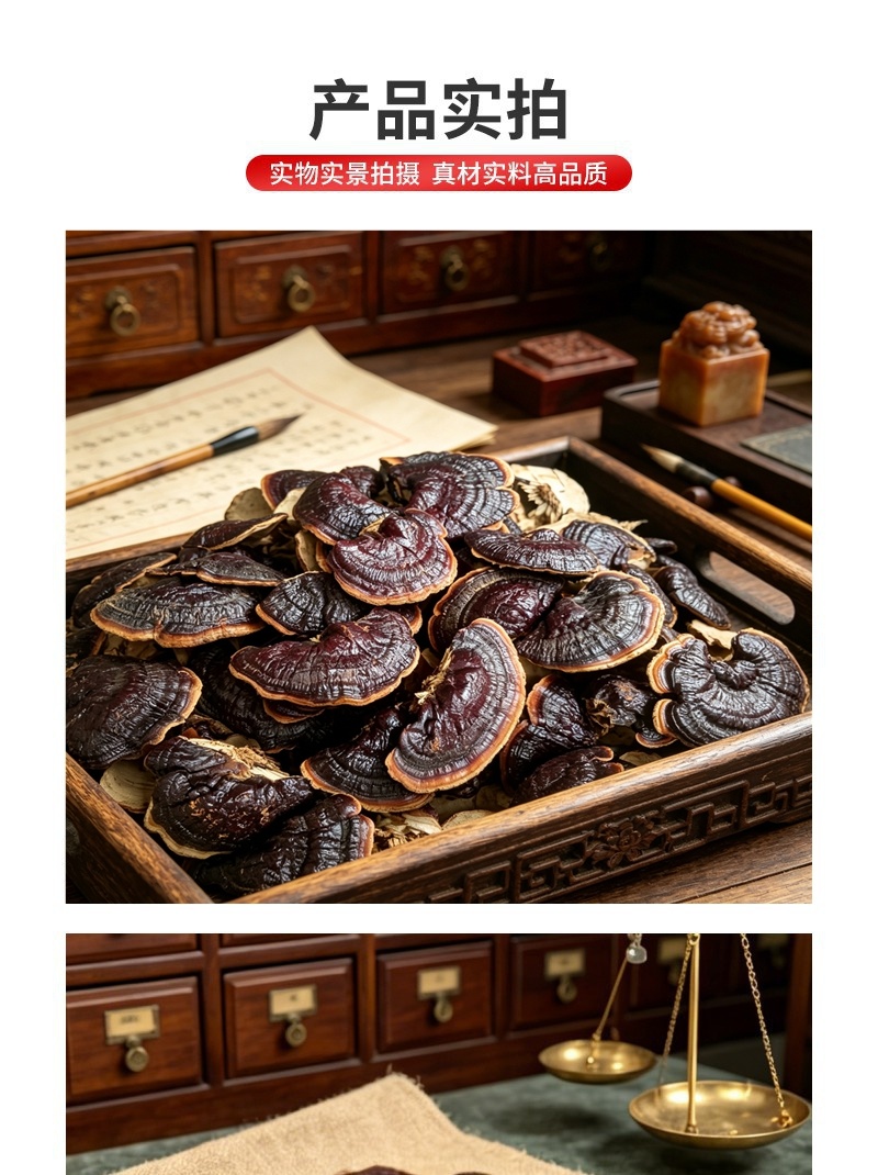 批发鲜灵芝金边灵芝不苦灵芝泡酒煲汤甜灵芝