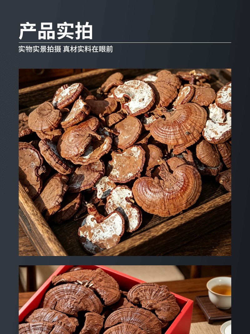 山东灵芝批发带孢子粉灵芝不苦药厂投料灵芝煲汤泡酒