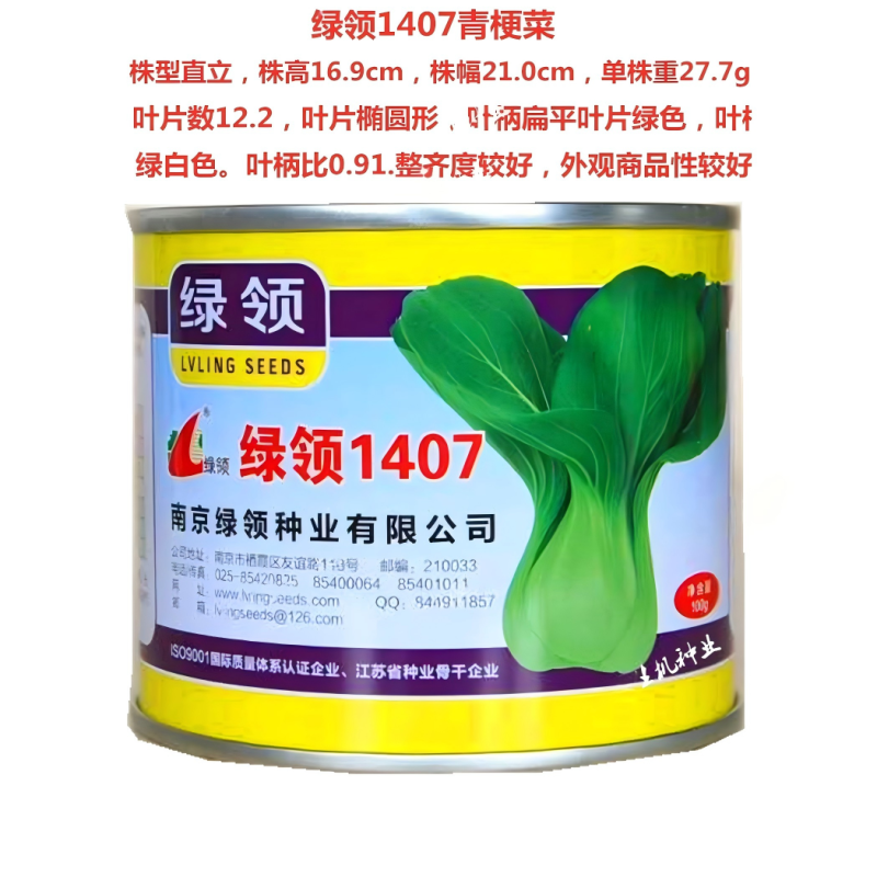 绿领1407青梗菜种子春夏秋季播种高产耐热耐湿农家大田基