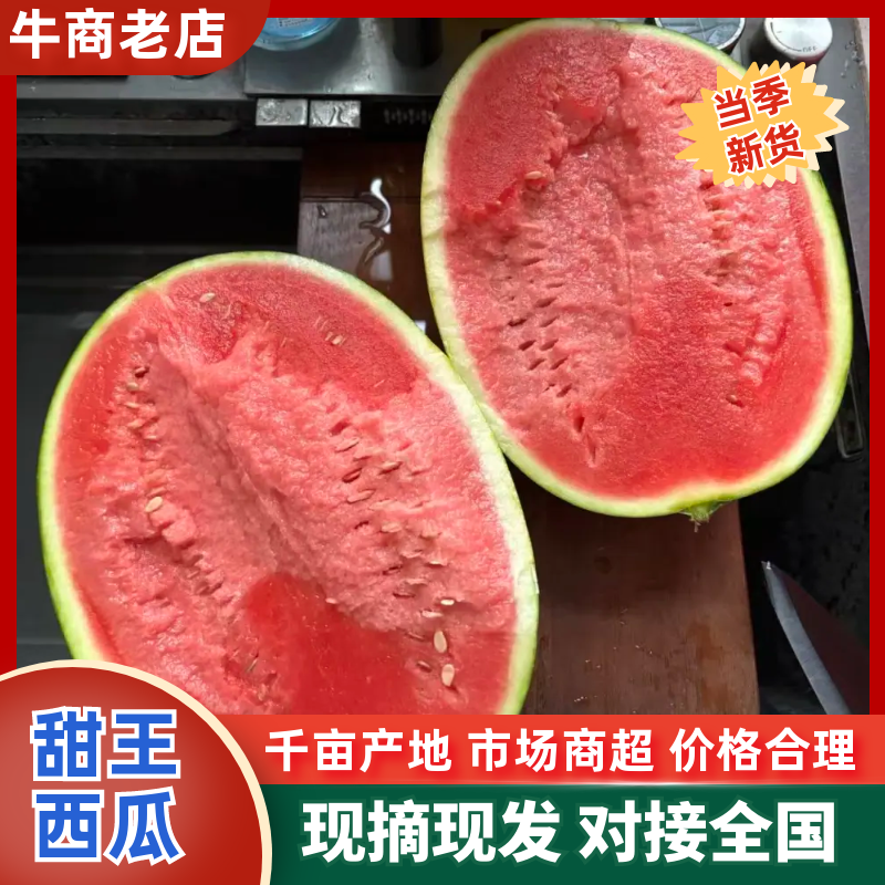 甜王西瓜精品西瓜产地直发量大从优可对接全国客商品质保障