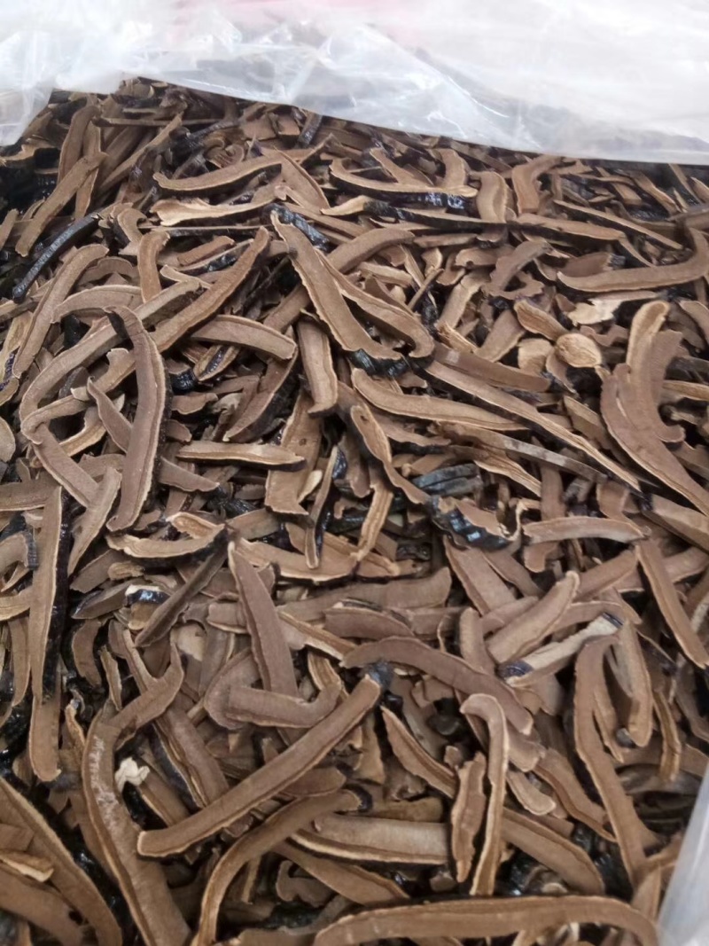 黑灵芝切片精选中段大片中药材灵芝片批发散装