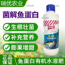 高端菌解有机水溶鱼蛋白鱼小肽抗逆提品质绿叶壮苗生根壮苗