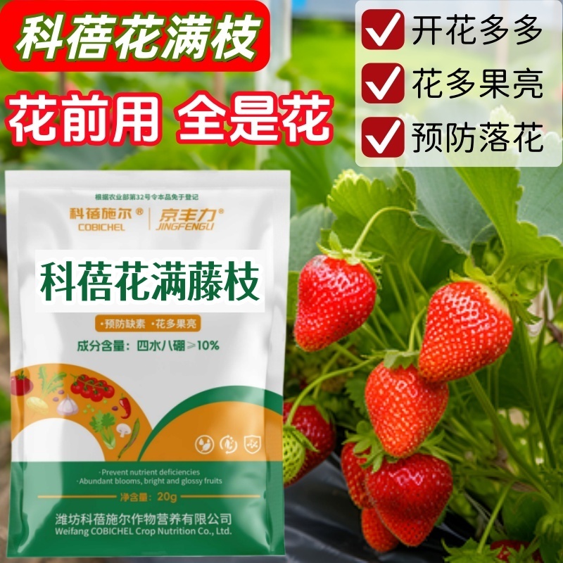 【正品】科蓓花满藤枝硼肥促花果水溶性叶面肥料花多果亮
