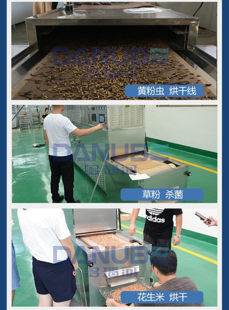微波海鲜大虾烘干机养殖虾小河虾鱼肉烘烤机鲍鱼贝类杀菌设备