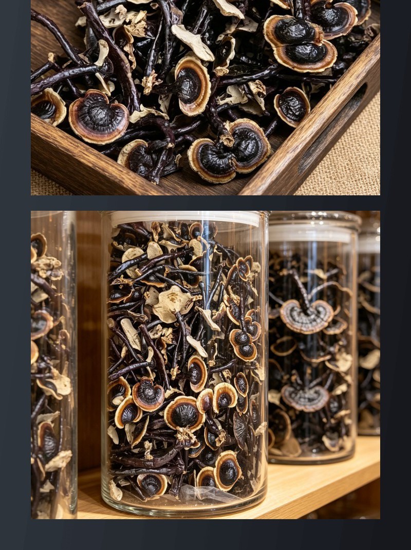 金边竹灵芝产地直接发货包邮可以煲汤泡酒泡茶