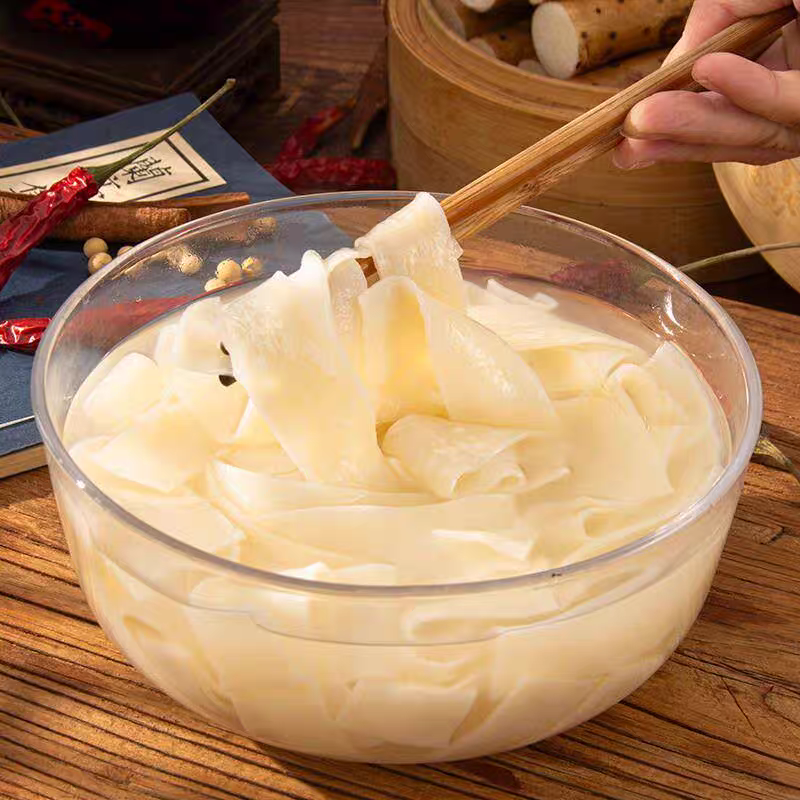 山药干面皮凉皮面皮免煮凉拌干面皮非油炸方便