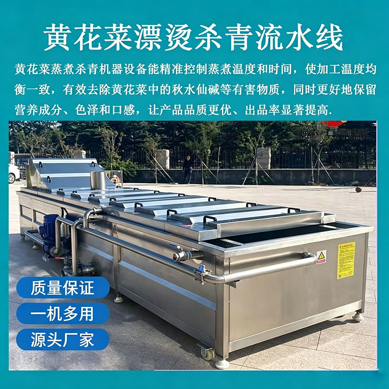 源头厂家直供全自动黄花菜加工流水线农户合作社专用设备