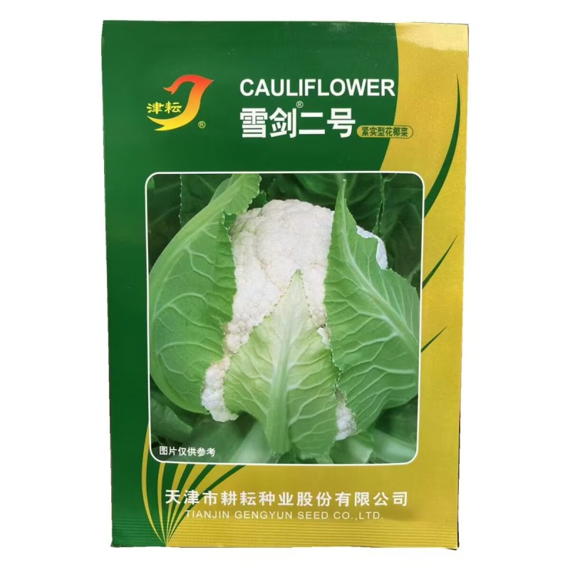 雪剑一号二号三号紧实型花椰菜种子抗热实花白花菜种子