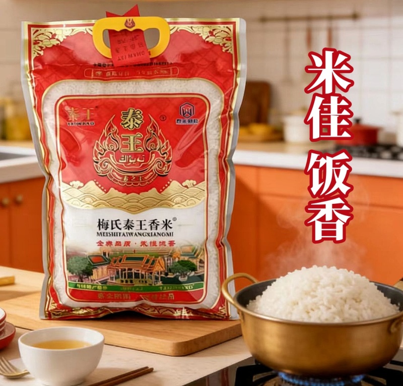 泰王长粒米原味没添加剂新疆抓饭好吃煮粥米饭厨房通用大米