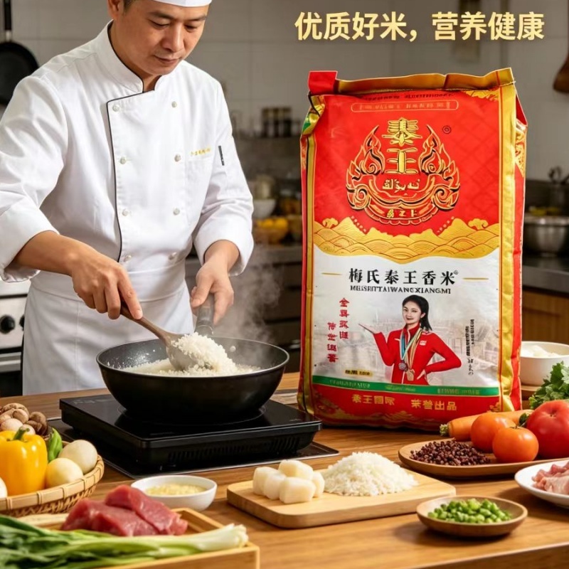 泰王长粒米原味没添加剂新疆抓饭好吃煮粥米饭厨房通用大米