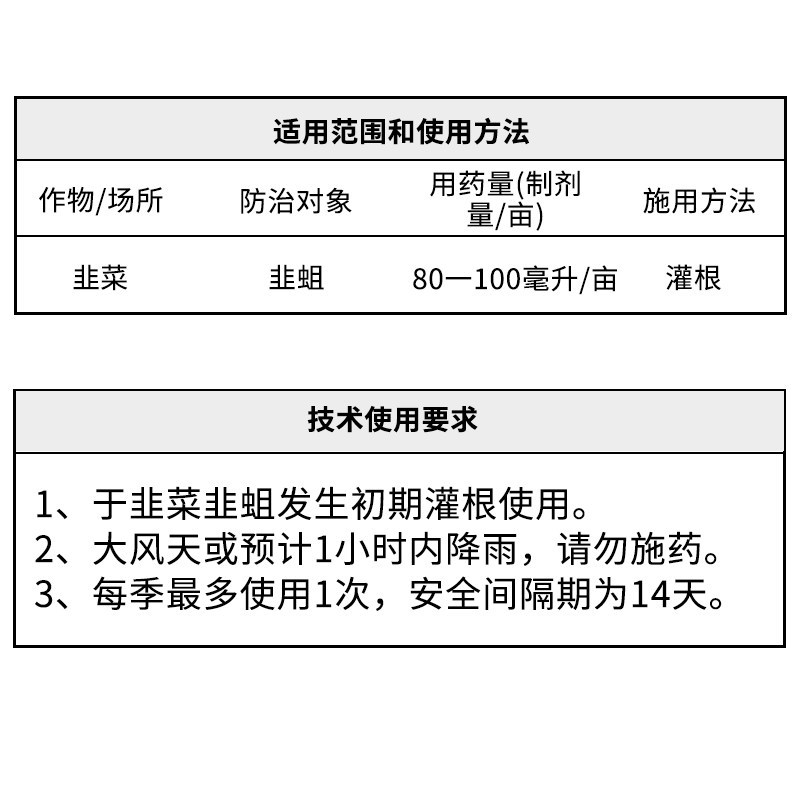 28%虫螨腈噻虫胺虫螨腈噻虫胺韭菜韭蛆杀虫剂吡咯类杀虫剂