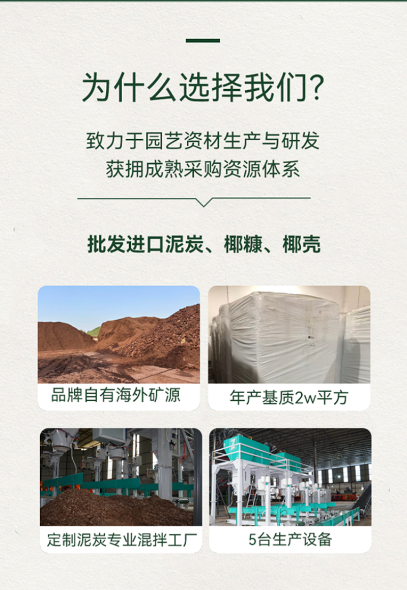 进口泥炭0-40mm泥炭土基质栽培容器苗种植水果蔬果花卉